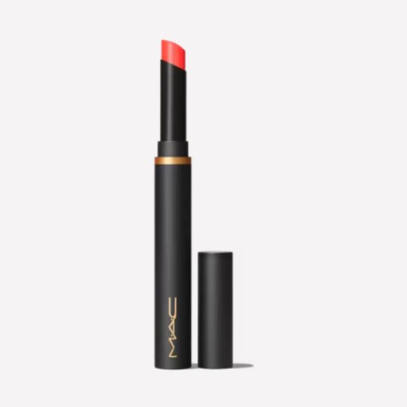 NWB* MAC POWDER KISS VELVET BLUR SLIM LIPSTICK "HOT PAPRIKA" - Picture 1 of 2